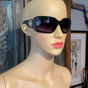 Rhinestone bling sunglasses. Black. NWOT.